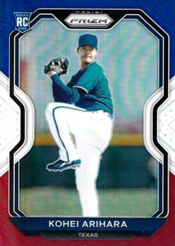 Kohei Arihara 2021 Prizm #164 Red White Blue Rookie RAW