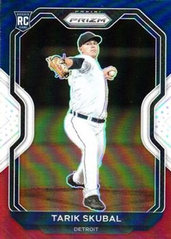 Tarik Skubal 2021 Prizm #236 Red White Blue Rookie RAW