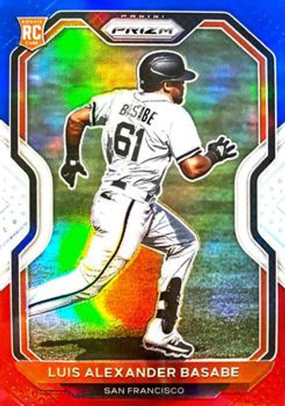 Luis Basabe 2021 Prizm #103 Red White Blue Rookie RAW