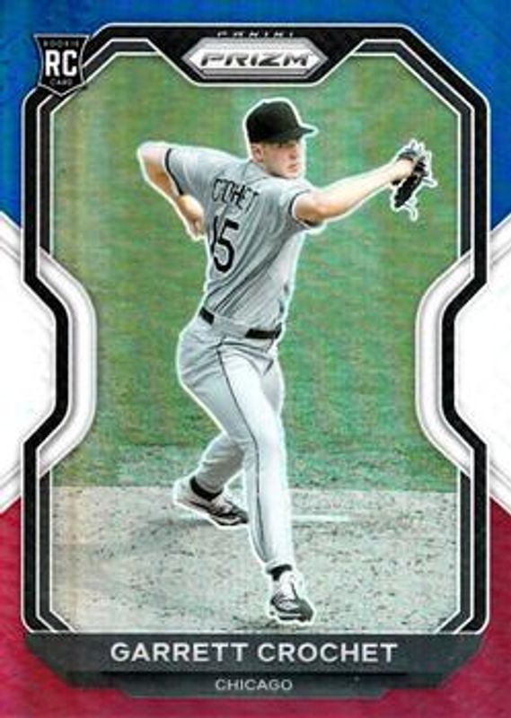 Garrett Crochet 2021 Prizm #45 Red White Blue Rookie RAW