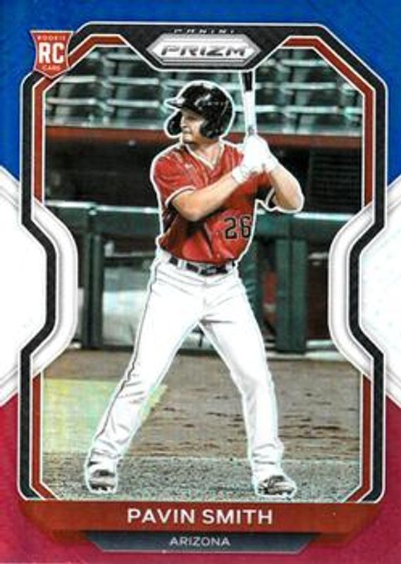 Pavin Smith 2021 Prizm #70 Red White Blue Rookie RAW