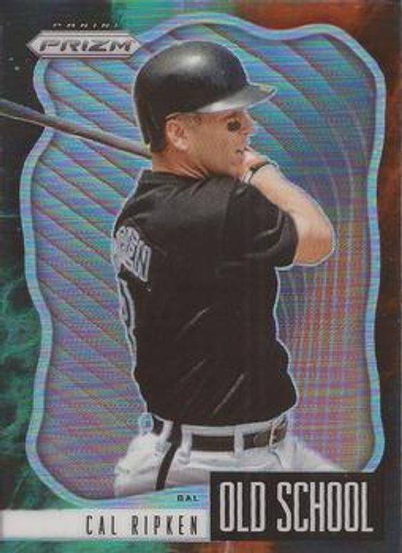Cal Ripken 2021 Prizm #OS-9 Old School - Cosmic Haze RAW