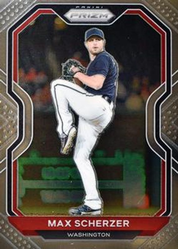 Max Scherzer 2021 Prizm #32 Base RAW