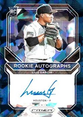 2021 Prizm #RA-LUG Rookie Autographs - Navy Blue Cracked Ice /25