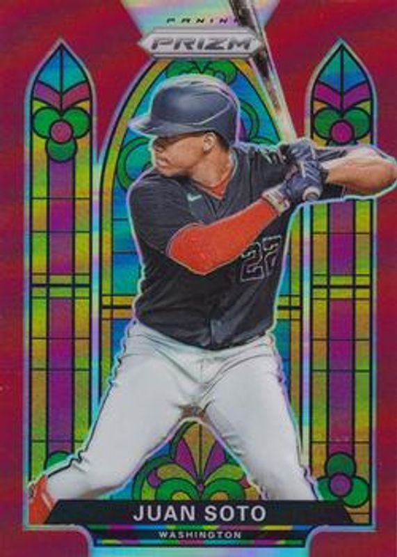 Juan Soto 2021 Prizm #SG-3 Stained Glass - Red RAW