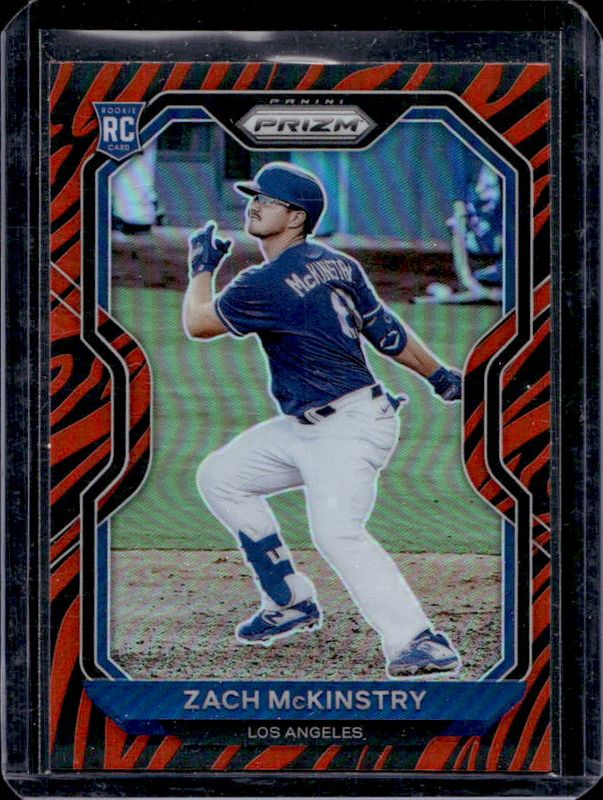 Zach McKinstry 2021 Prizm #92 Tiger Stripes Rookie RAW
