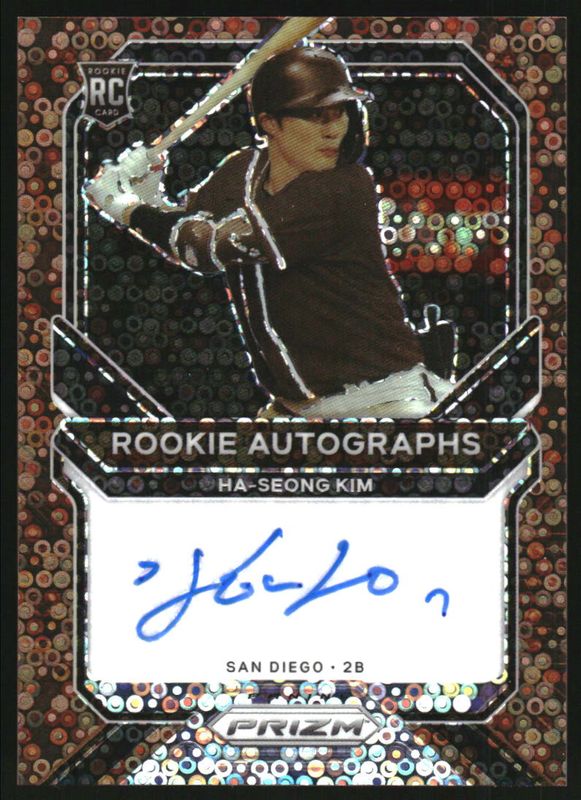 2021 Prizm #RA-HK Rookie Autographs - Bronze Donut Circles /15