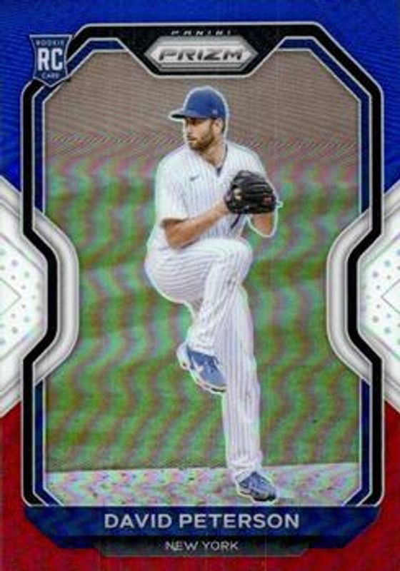 David Peterson 2021 Prizm #62 Red White Blue Rookie RAW