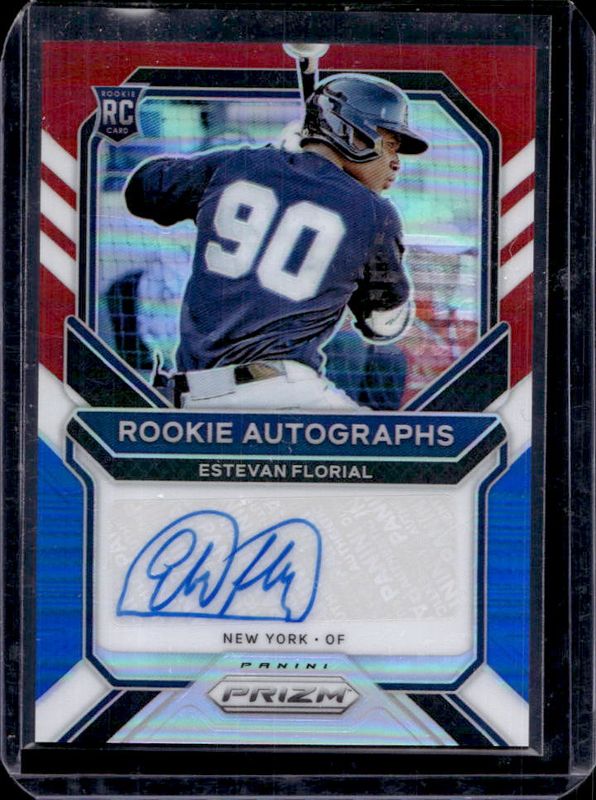 2021 Prizm #RA-EF Rookie Autographs - Red White Blue /50