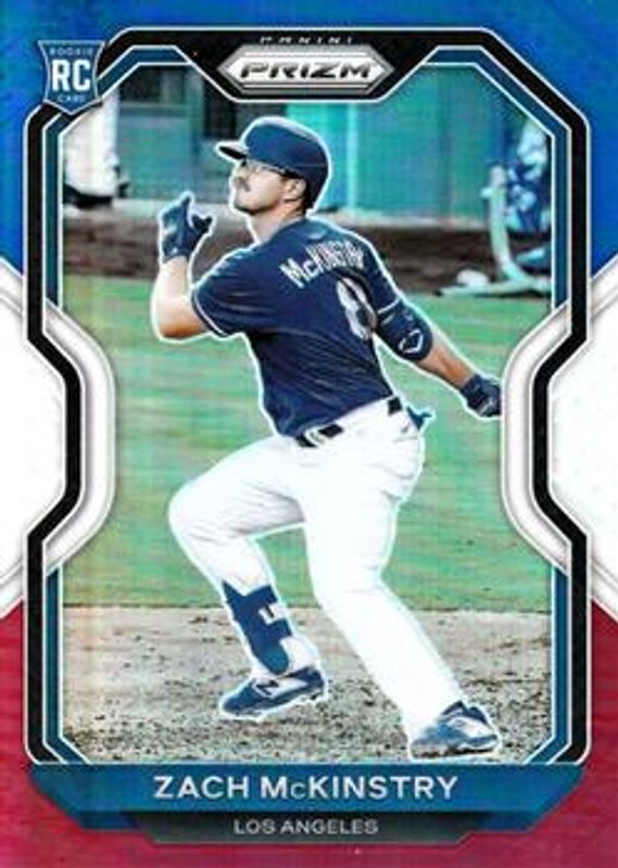 Zach McKinstry 2021 Prizm #92 Red White Blue Rookie RAW
