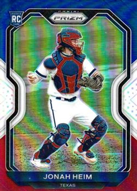 Jonah Heim 2021 Prizm #143 Red White Blue Rookie RAW