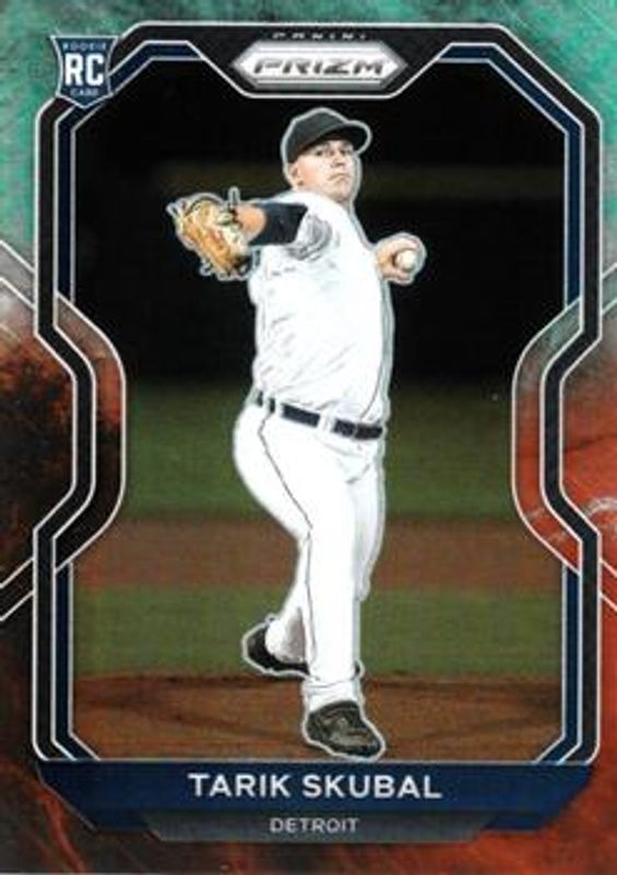 Tarik Skubal 2021 Prizm #236 Cosmic Haze Rookie RAW