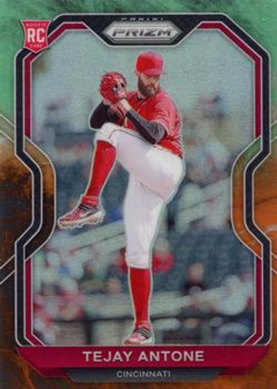 Tejay Antone 2021 Prizm #207 Cosmic Haze Rookie RAW