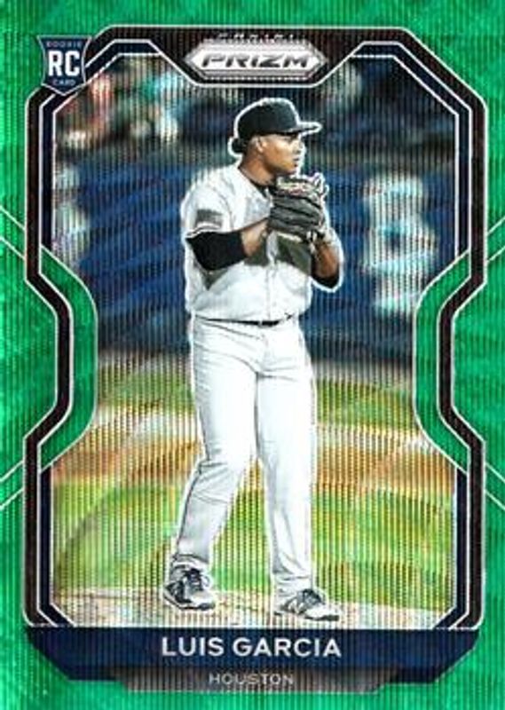 Luis Garcia (Phillies) 2021 Prizm #90 Green Wave RAW