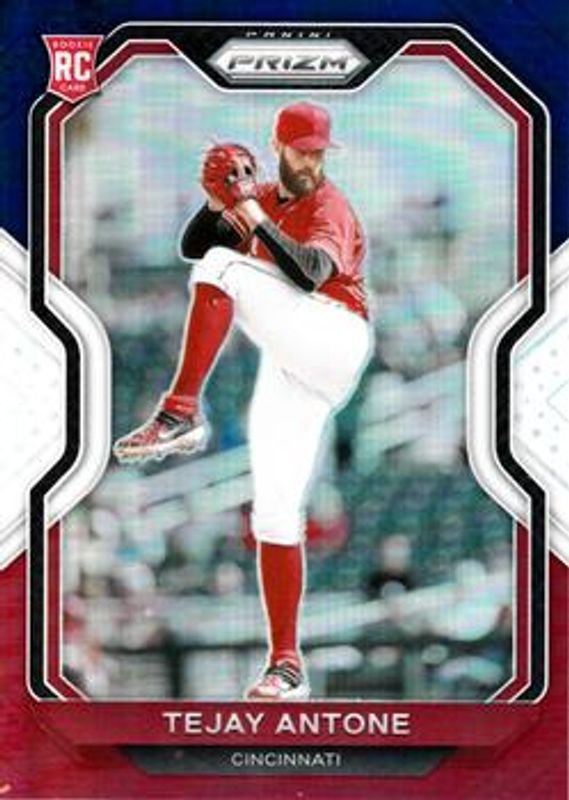 Tejay Antone 2021 Prizm #207 Red White Blue Rookie RAW