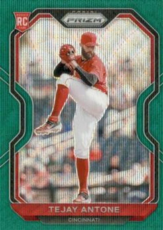 Tejay Antone 2021 Prizm #207 Green Wave Rookie RAW