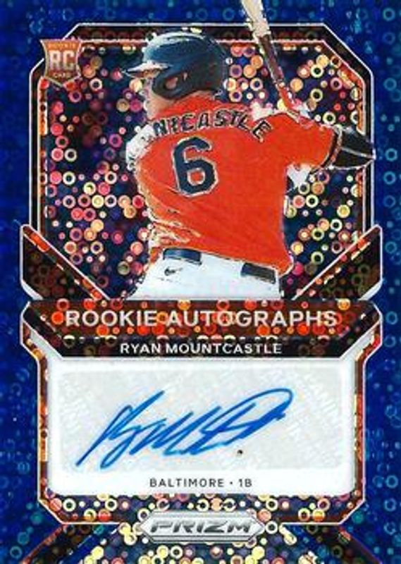 Ryan Mountcastle 2021 Prizm #RA-RY Rookie Autographs - Blue Donut Circles /60 RAW
