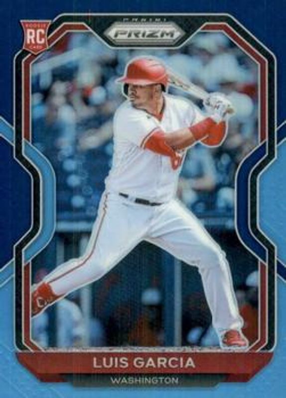 Luis Garcia (Phillies) 2021 Prizm #57 Navy Blue-Carolina Blue RAW