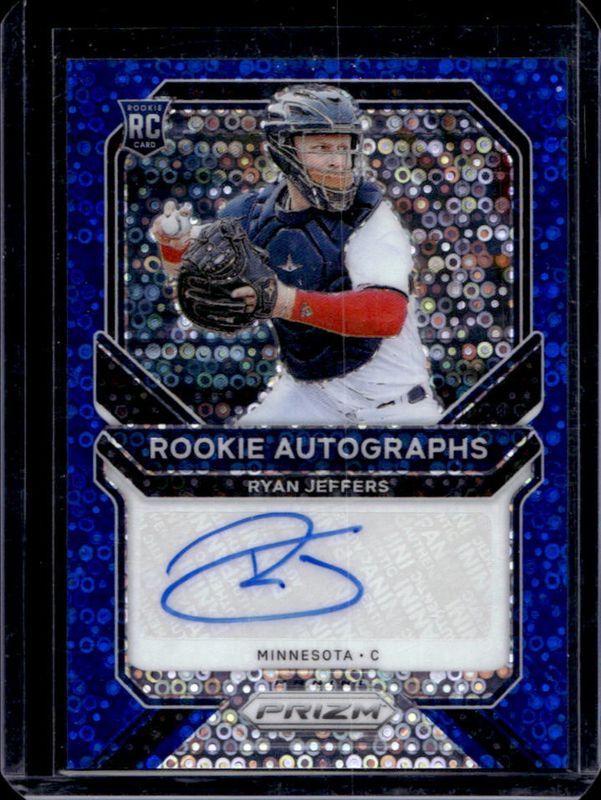 2021 Prizm #RA-RJ Rookie Autographs - Blue Donut Circles /60