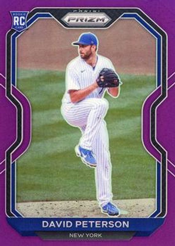 David Peterson 2021 Prizm #62 Purple Rookie RAW