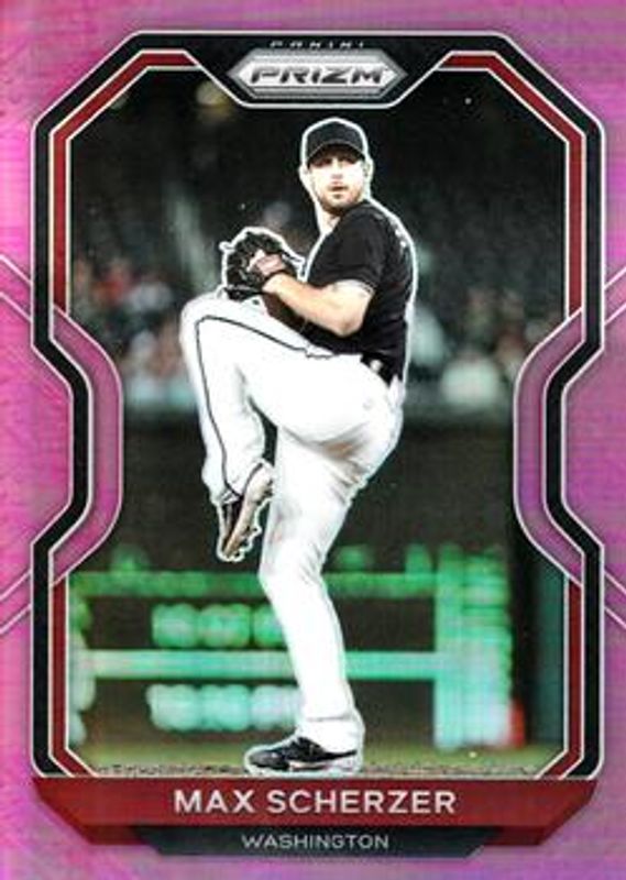 Max Scherzer 2021 Prizm #32 Pink RAW