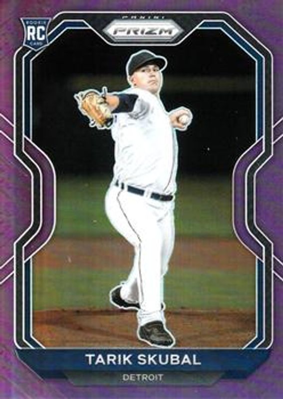 Tarik Skubal 2021 Prizm #236 Purple Rookie RAW