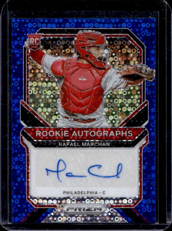 2021 Prizm #RA-RM Rookie Autographs - Blue Donut Circles /60