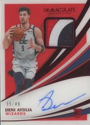 2020 Immaculate #105 Rookie Patch Auto - Red /49