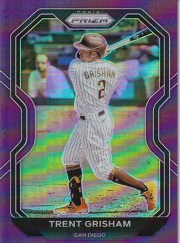 Trent Grisham 2021 Prizm #159 Purple RAW