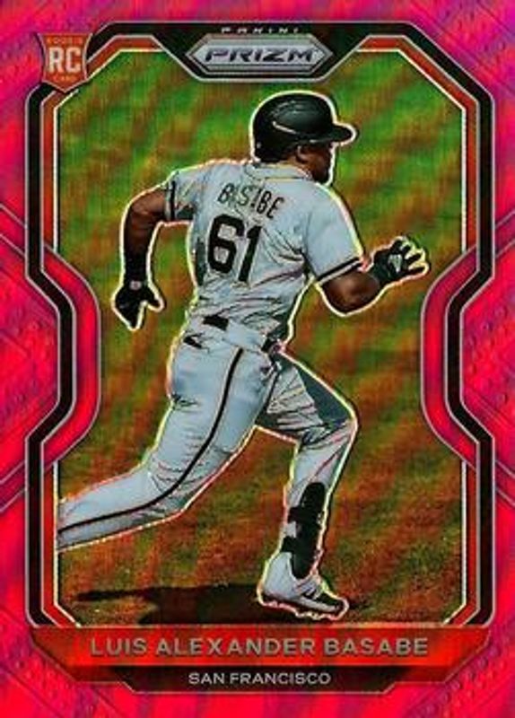 Luis Basabe 2021 Prizm #103 Pink Rookie RAW