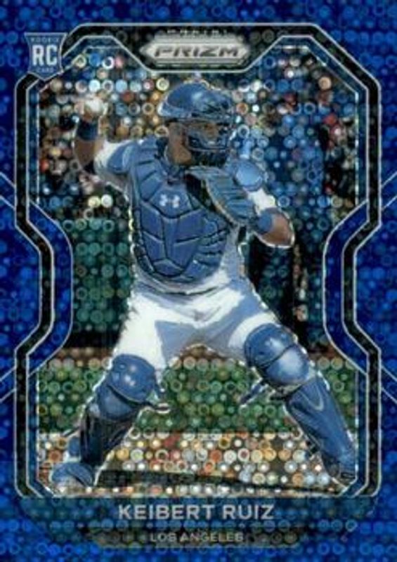 Keibert Ruiz 2021 Prizm #87 Blue Donut Circles /199 Rookie RAW