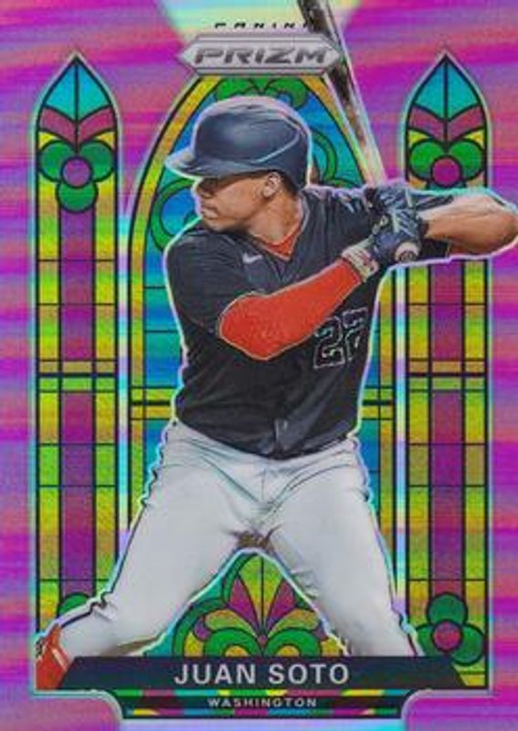 Juan Soto 2021 Prizm #SG-3 Stained Glass - Pink RAW