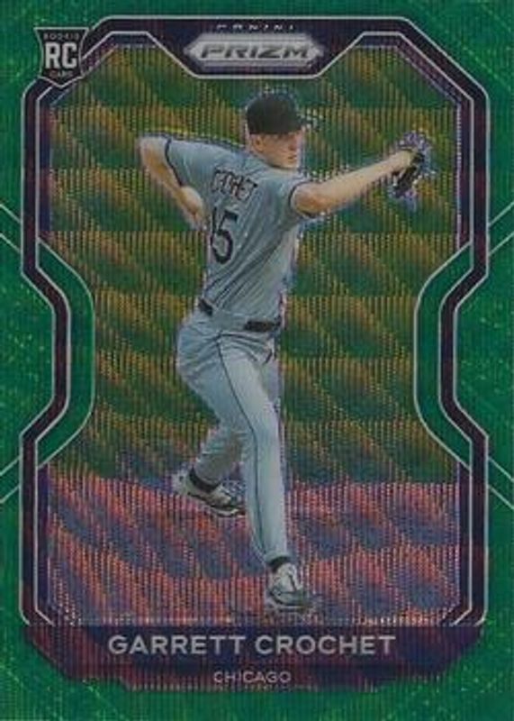 Garrett Crochet 2021 Prizm #45 Green Wave Rookie RAW