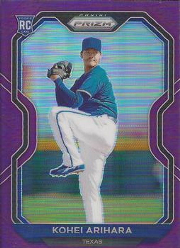 Kohei Arihara 2021 Prizm #164 Purple Rookie RAW