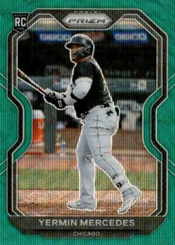 Yermin Mercedes 2021 Prizm #98 Green Wave Rookie RAW
