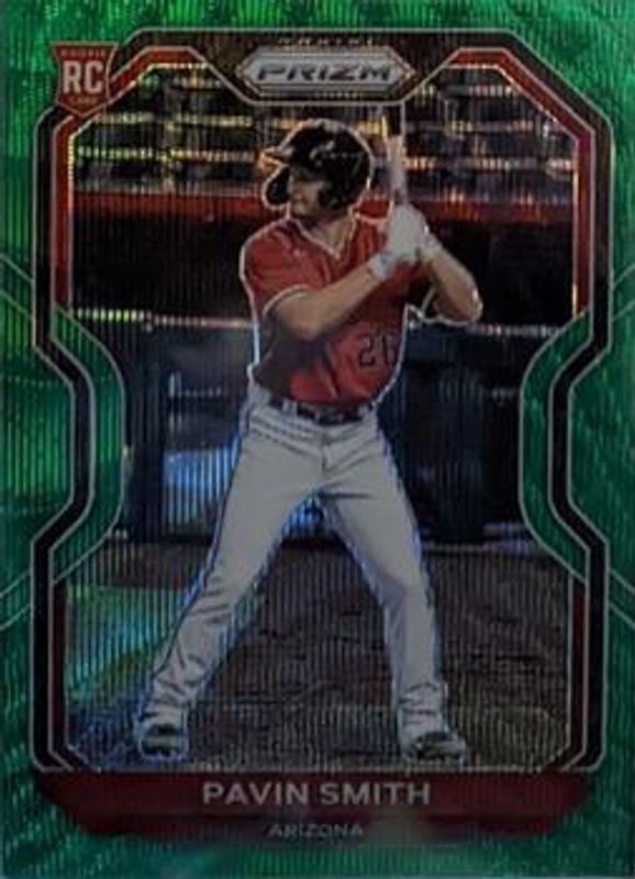 Pavin Smith 2021 Prizm #70 Green Wave Rookie RAW