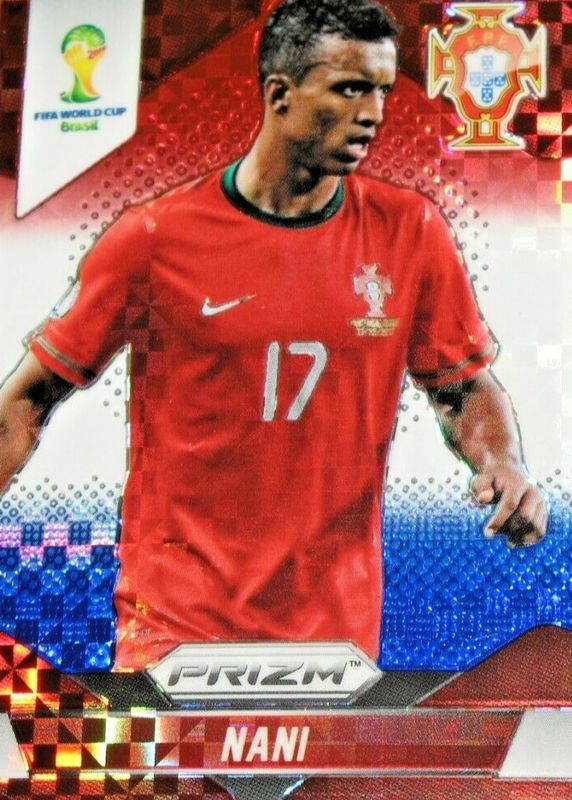 2014 Prizm World Cup #159 Red White Blue Power Plaid