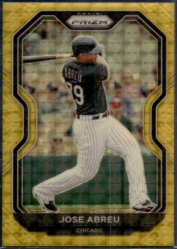 Jose Abreu 2021 Prizm #237 Gold Vinyl /1 RAW