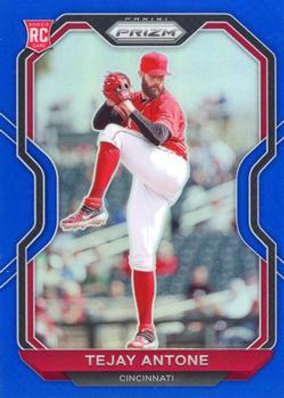 Tejay Antone 2021 Prizm #207 Blue Rookie RAW