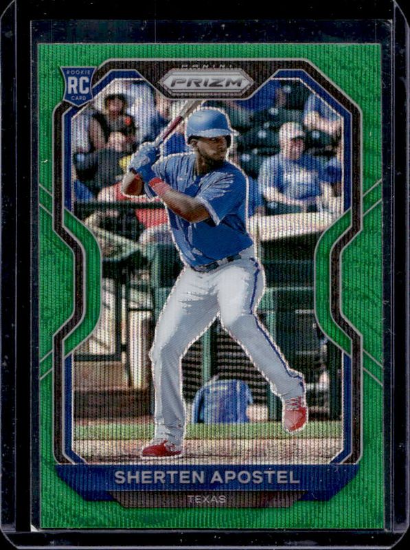Sherten Apostel 2021 Prizm #110 Green Wave Rookie RAW