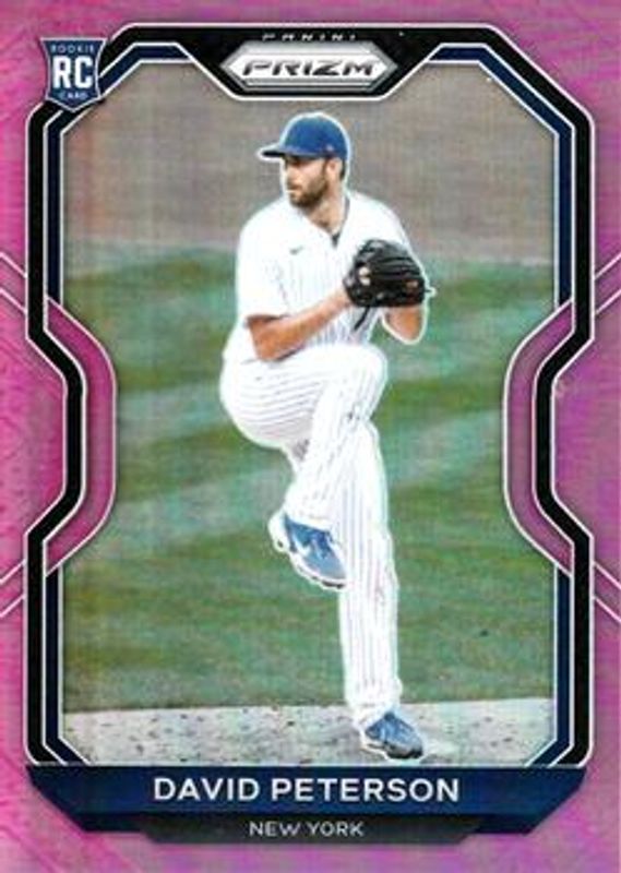 David Peterson 2021 Prizm #62 Pink Rookie RAW