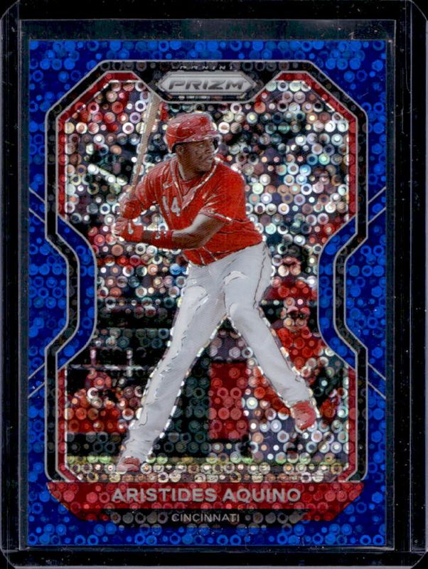Aristides Aquino 2021 Prizm #208 Blue Donut Circles /199 RAW