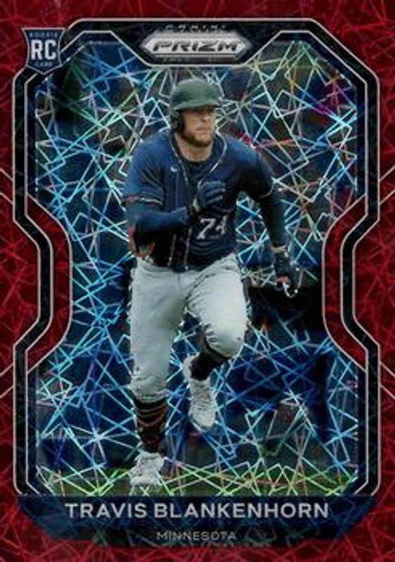 Travis Blankenhorn 2021 Prizm #122 Red Velocity Rookie RAW