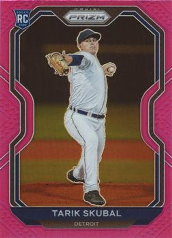 Tarik Skubal 2021 Prizm #236 Pink Rookie RAW
