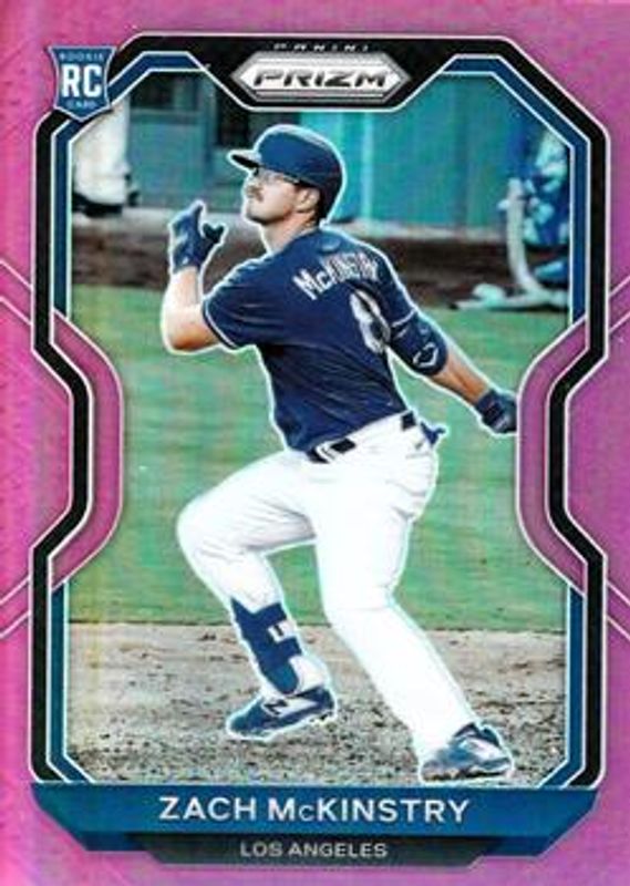 Zach McKinstry 2021 Prizm #92 Pink Rookie RAW