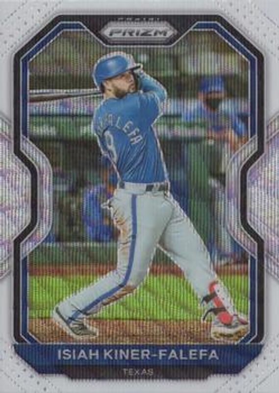 Isiah Kiner-Falefa 2021 Prizm #15 White Wave RAW