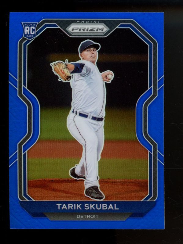 Tarik Skubal 2021 Prizm #236 Blue Rookie RAW