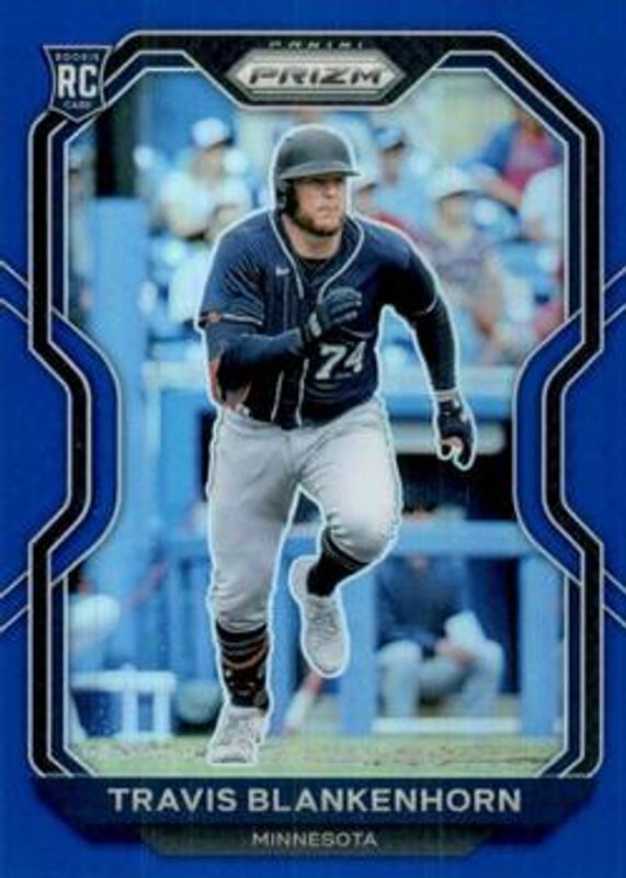 Travis Blankenhorn 2021 Prizm #122 Blue Rookie RAW