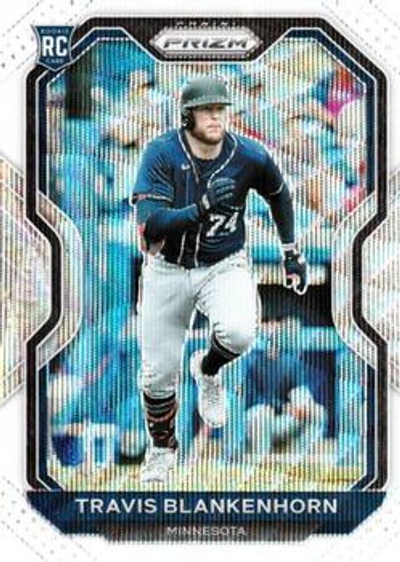 Travis Blankenhorn 2021 Prizm #122 White Wave Rookie RAW