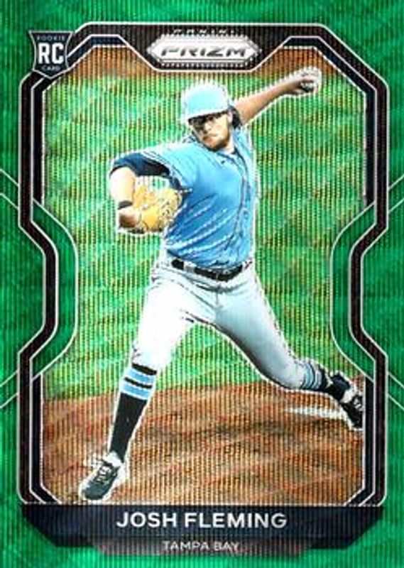 Josh Fleming 2021 Prizm #108 Green Wave Rookie RAW